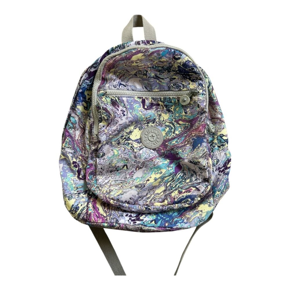 Kipling Challenger Marble Print Backpack - image 1